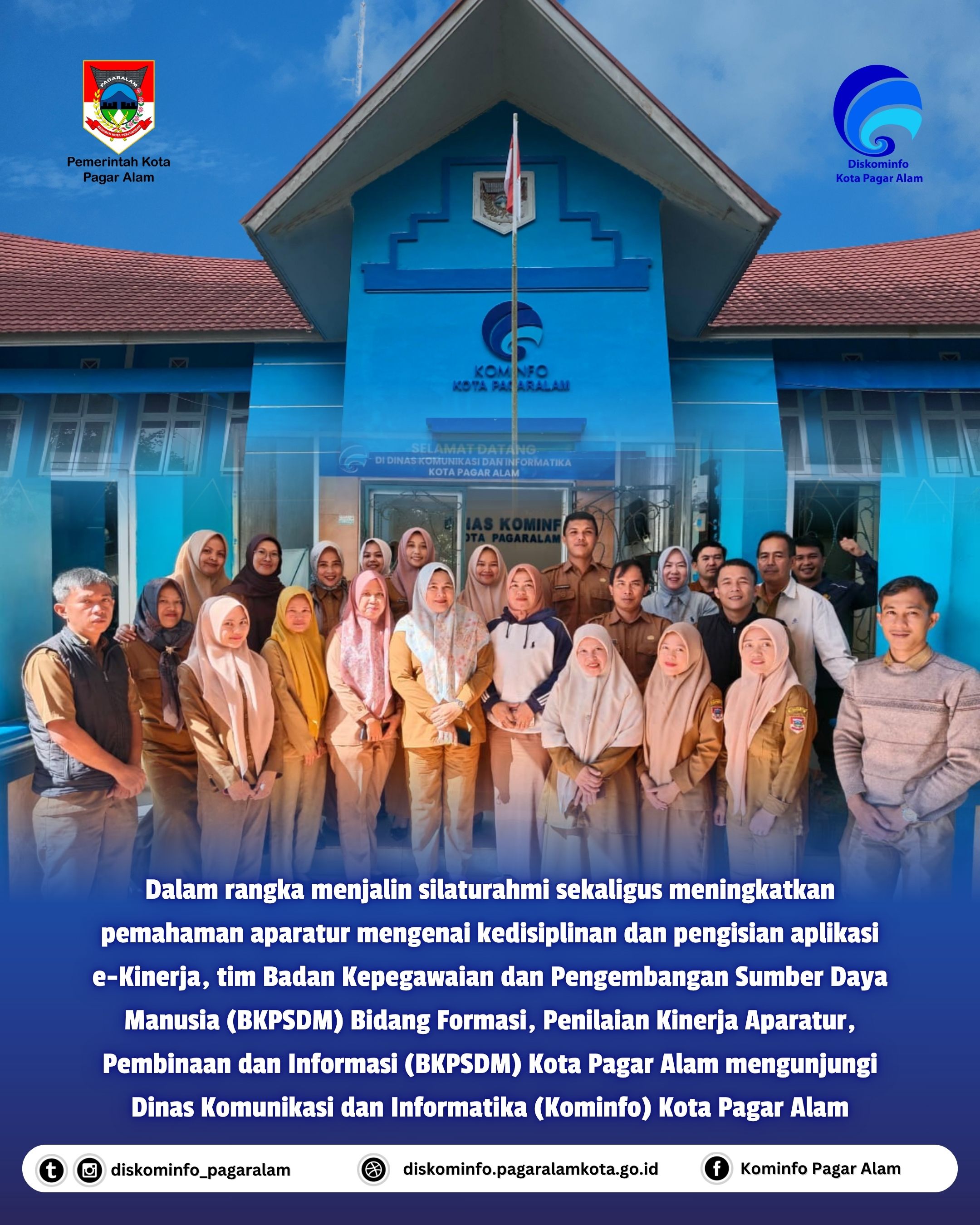 Dalam rangka menjalin silaturahmi sekaligus meningkatkan pemahaman aparatur mengenai kedisiplinan dan pengisian aplikasi e-Kinerja