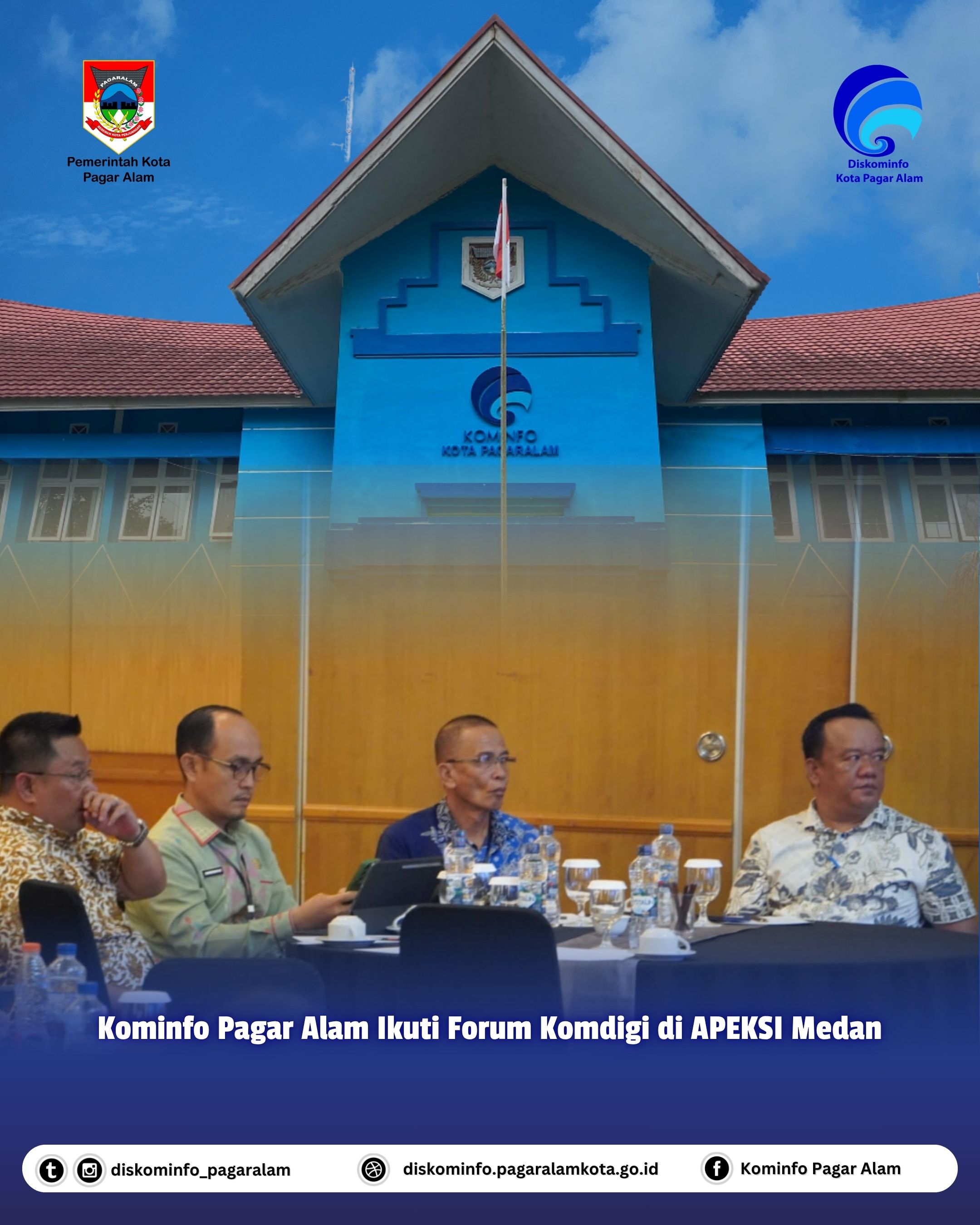 Kominfo Pagar Alam Ikuti Forum Komdigi di APEKSI Medan