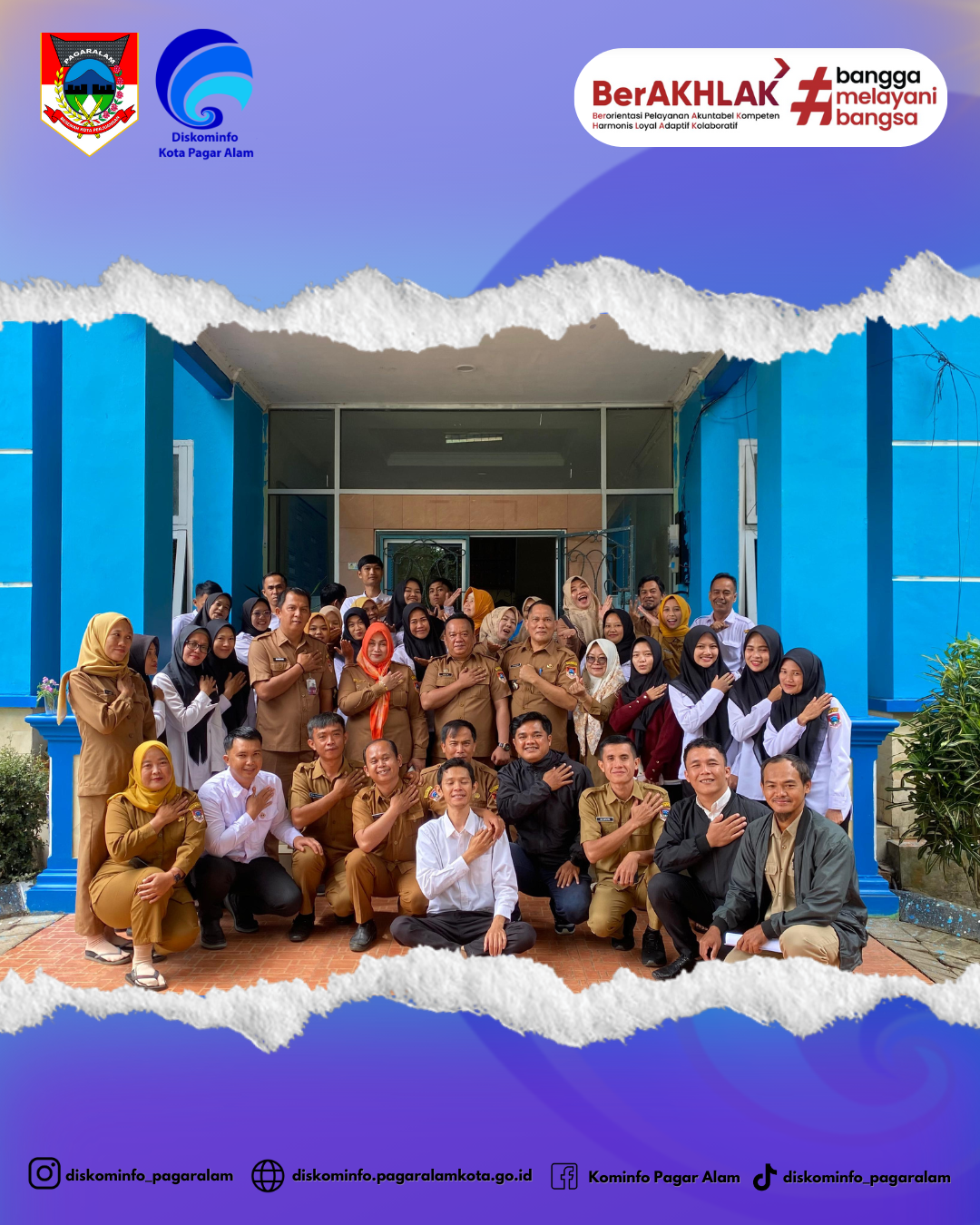 Kami keluarga Dinas Komunikasi dan Informatika Kota Pagar Alam mengucapkan selamat bertugas di tempat baru kepada Bapak Herdensi, SE dan Pak Mabrur Alam Islami, SE.MM
